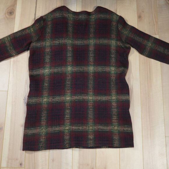 UNIF Nevermind Duster Tartan Plaid Cardigan - Size S - Picture 7 of 8